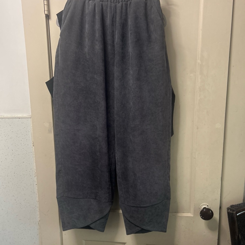 MISSLOOK Slate Gray Cropped Pants